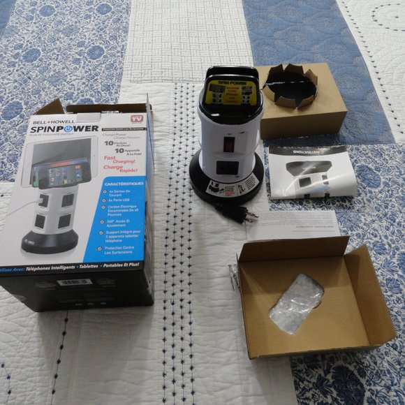 Bell & Howell Spinpower with Surge Protection, Power Station, new - open box - Picture 5 of 8